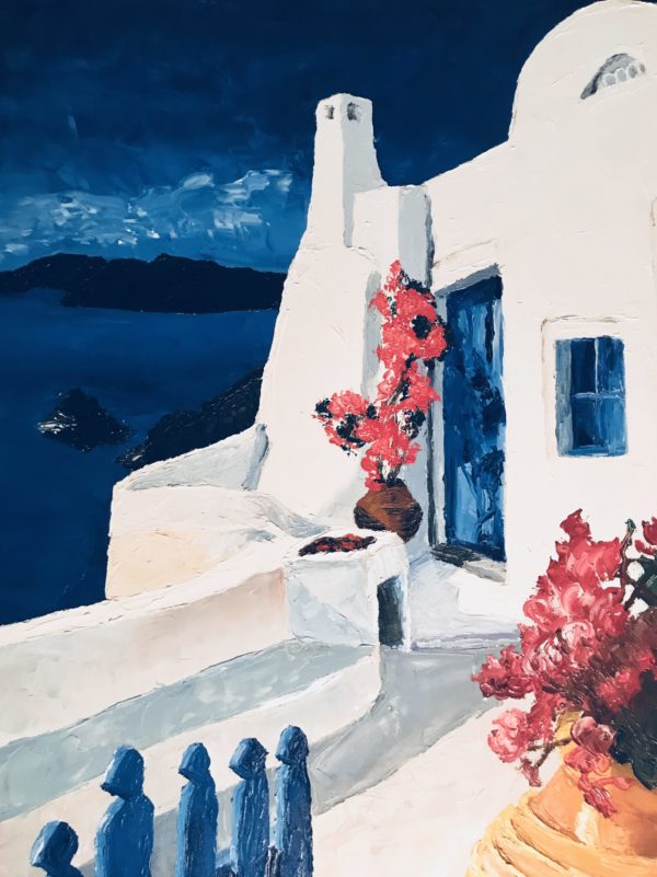 Santorini Greece Painting