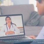 Person getting telehealth services - social media example